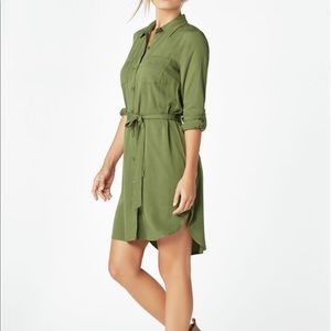 JustFab Dresses - Olive shirt dress JustFab Dresses - Olive shirt dress